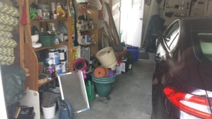 Some of the junk in the garage